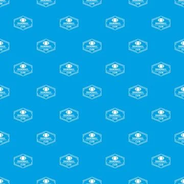 Handball pattern vector seamless blue 스톡 일러스트