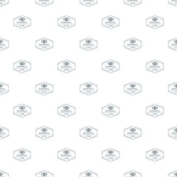 Handball pattern vector seamless 스톡 일러스트