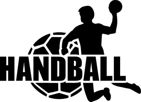 Handball Player Ball Set Stock Illustration