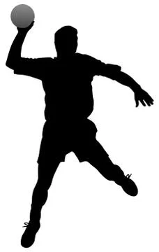 Handball player Stock Illustration