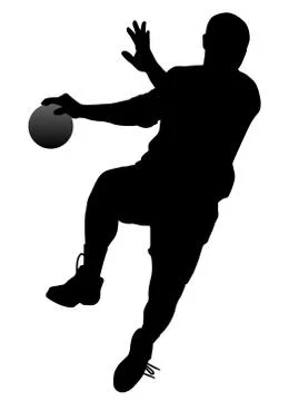 Handball player Stock Illustration