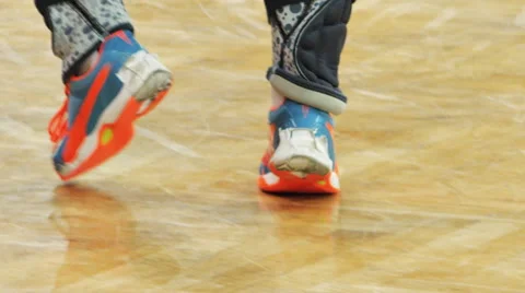 Handball Training Legs Stock Footage 46109860