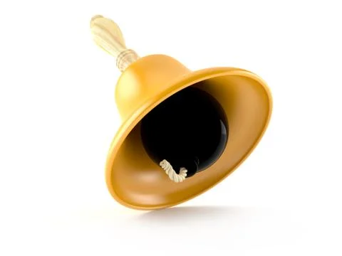 Handbell with bomb Stock Illustration
