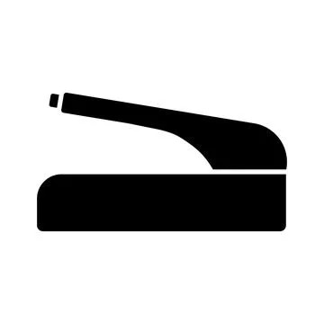 Handbrake black vector icon on white background Stock Illustration