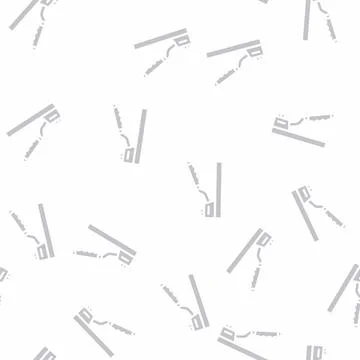 Handbrake car glyph vector seamless pattern Stock Illustration