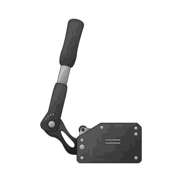 Handbrake illustration 스톡 일러스트