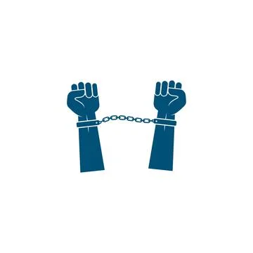 Handchuffed vector icon illustration design Stock Illustration