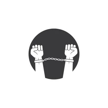 Handchuffed vector icon illustration design Stock Illustration