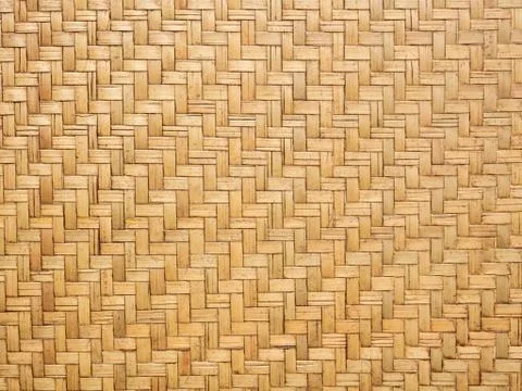 Handcraft wicker texture surface for background Stock Photos