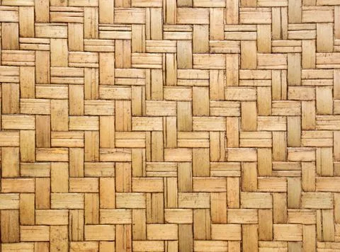 Handcraft wicker texture surface for background Stock Photos
