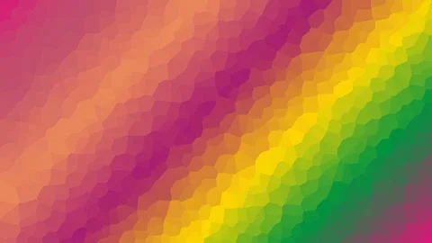 Handcrafted Abstract Crystallized Rainbow Mosaic Geometric Background - Dia.. Stock Illustration
