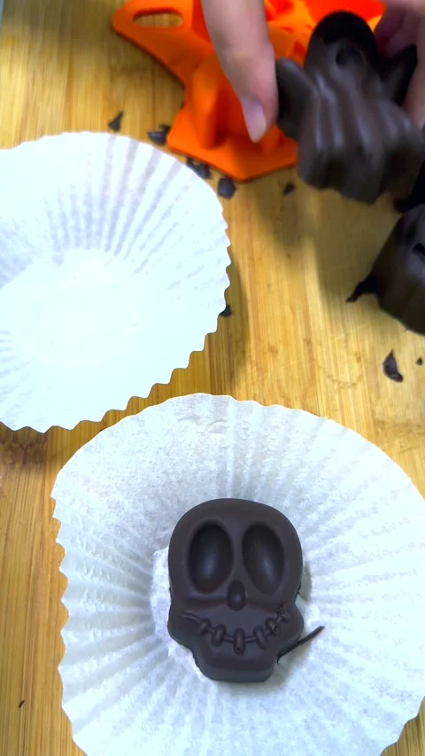 Handcrafted chocolate without preservatives keeps body safe and mood lifted Stock Footage 343478078