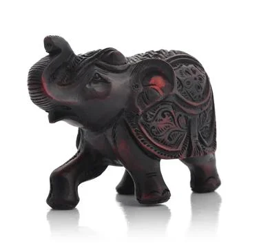 Handcrafted indian elephant Stock Photos