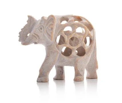 Handcrafted indian elephant Stock Photos