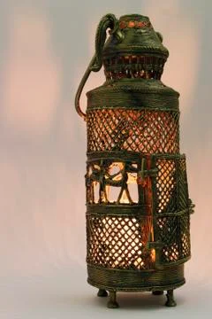 Handcrafted Indian lantern Stock Photos