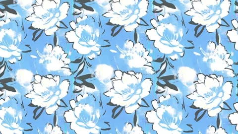 Handcrafted Peony Texture – Vertical Motion Loop Stock Footage 306139752