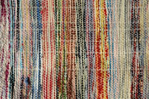 Handcrafted rug Stock-Fotos
