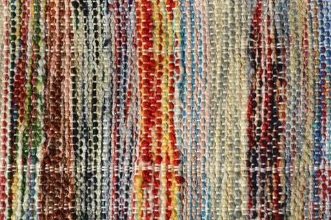 Handcrafted rug Stock-Fotos