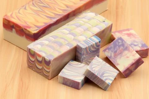 Handcrafted soap 库存照片