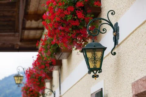 Handcrafted street lamp. Foto stock
