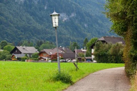 Handcrafted street lamp Stock Photos