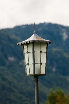 Handcrafted street lamp. Stock Photos