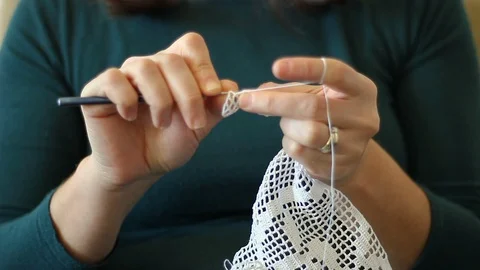 Handcrafted traditional knitting Stock-Footage 124672611