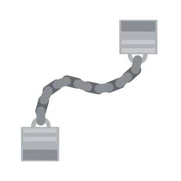 Handcuff. Icon of arrest of offender. Element of police and prisons. Stock Illustration