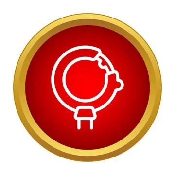Handcuff icon representing arrest, crime, and justice concepts Stock Illustration