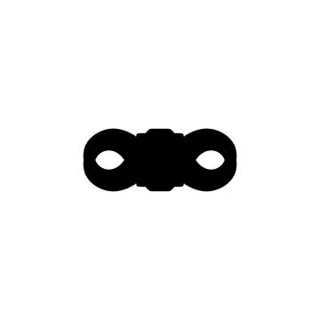 Handcuff icon. Simple style stop corruption poster background symbol. Handc.. Stock Illustration