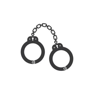 Handcuff vector icon illustration design Stock Illustration