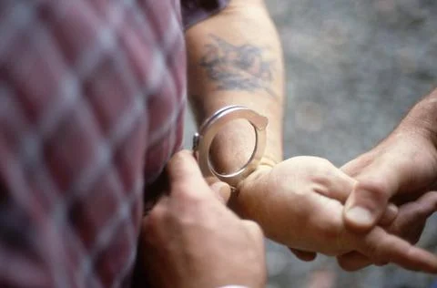 Handcuffed 2 Stock Photos