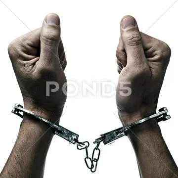 Handcuffed man Stock Photos