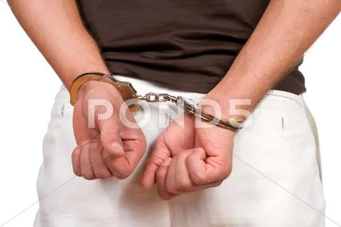 Handcuffed man Stock Photos