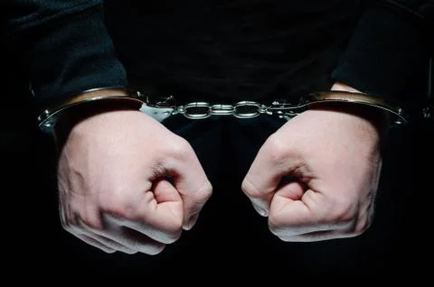 Handcuffed man Stock Photos