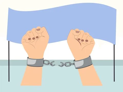 Handcuffs Concept Illustration Stock Illustration
