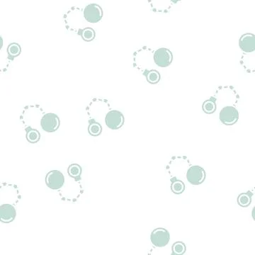 Handcuffs with core glyph vector seamless pattern Stock Illustration