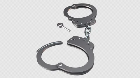 Handcuffs Video stock 254591707