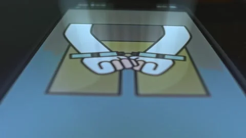Handcuffs on hands of a criminal presentation 스톡 동영상 303912187