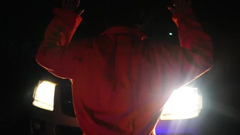 Handcuffs Highly Dangerous Hacker Man Stock Footage 219940390