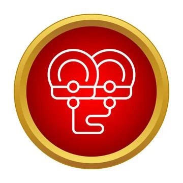 Handcuffs icon representing security arrest law enforcement Stock Illustration