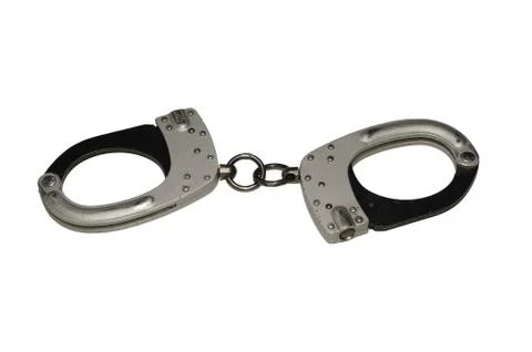 Handcuffs isolated Stock Photos