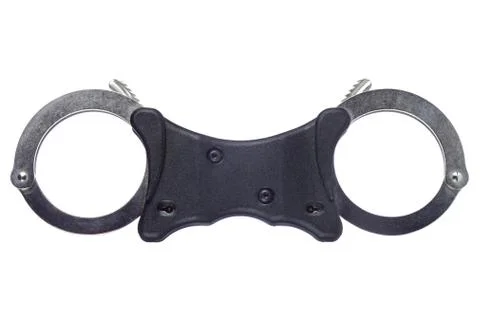 Handcuffs isolated Stock Photos