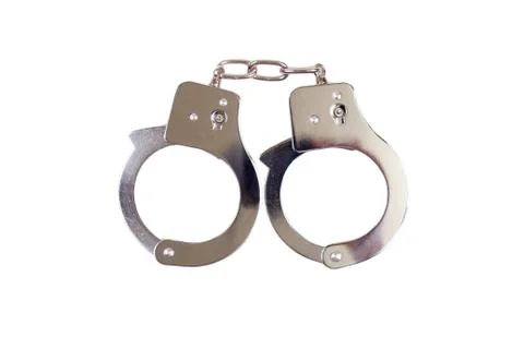 Handcuffs isolated Stock Photos