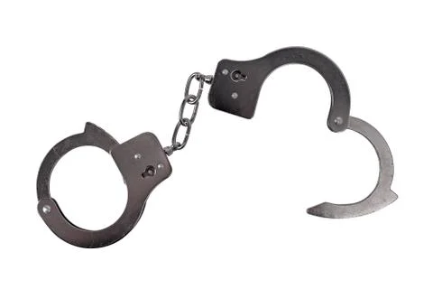 Handcuffs isolated Stock Photos