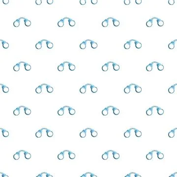 Handcuffs pattern illustrating security and law enforcement concept Stockillustratie