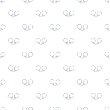 Handcuffs pattern representing crime, justice, and security Stock Illustration