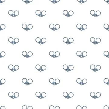 Handcuffs pattern representing law enforcement and crime Stock Illustration
