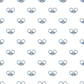 Handcuffs seamless pattern representing arrest, law, and justice Stock Illustration