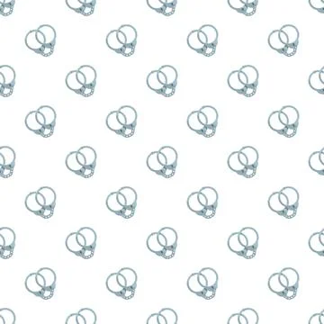 Handcuffs seamless pattern representing crime and justice Stock Illustration